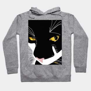 I haz attitude Cute Tuxedo Cat Copyright TeAnne Hoodie